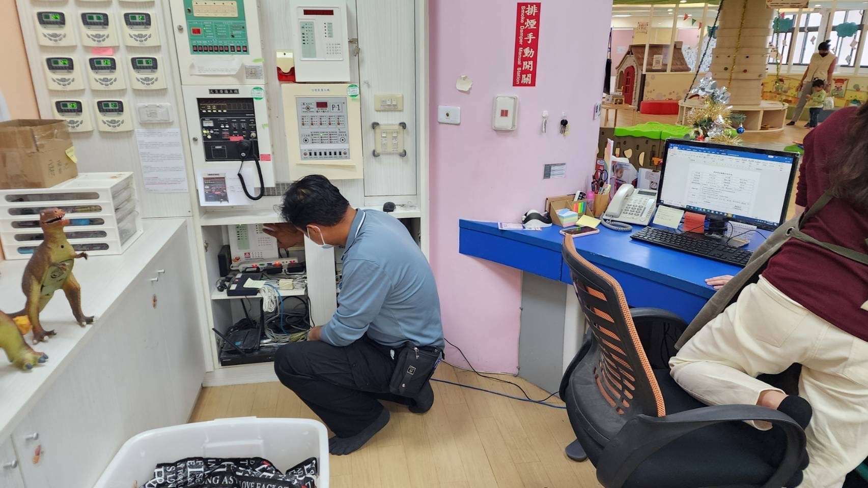 彰化育兒親子館警民連線系統保養檢測