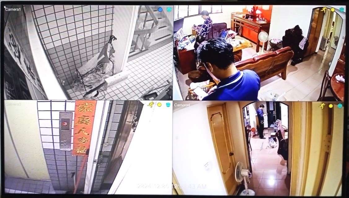 黃公館安裝監視系統施工