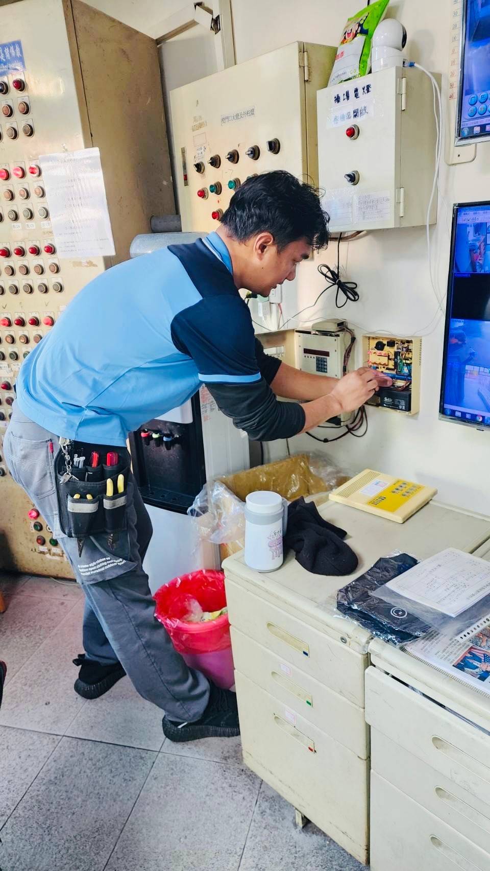 僑泰高級中學 警民連線報警系統檢測