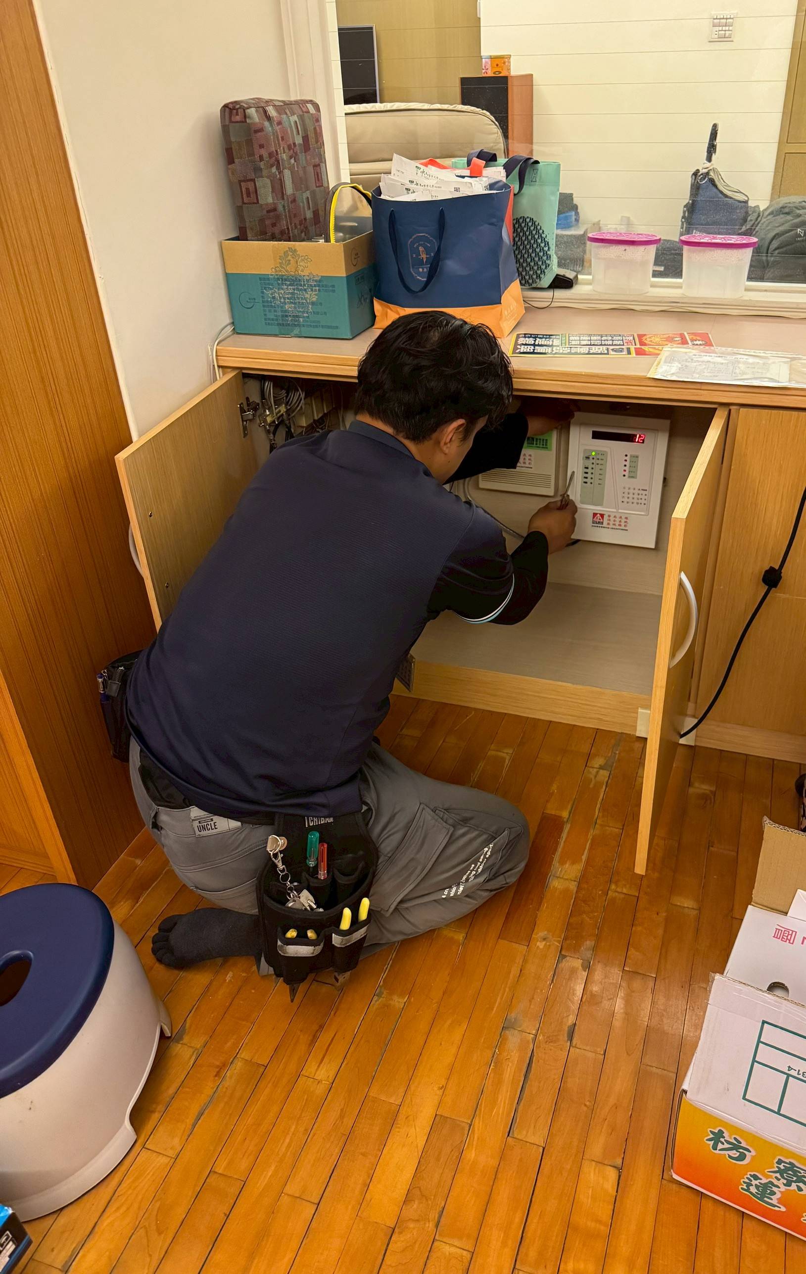 台中廖公館為長輩安裝「銀髮族求救系統」 台中廖公館為長輩安裝「銀髮族求救系統」