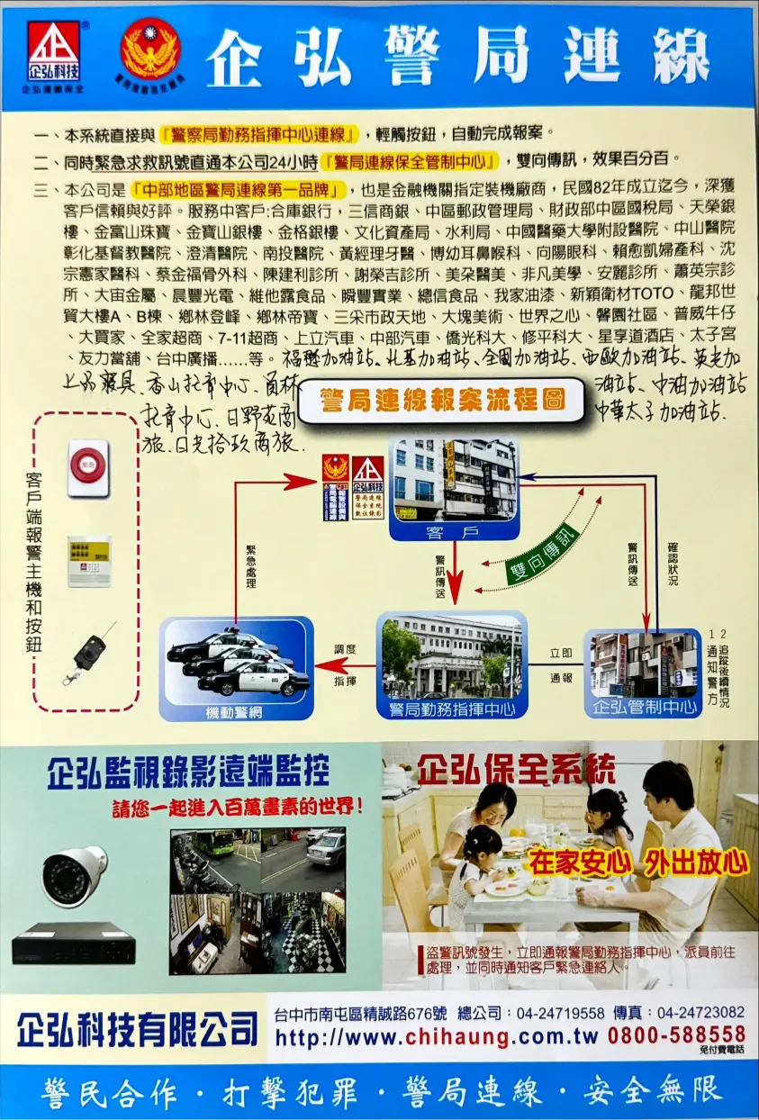 彰化診所 保全/警局(民)連線系統保養 彰化診所 保全/警局(民)連線系統保養
