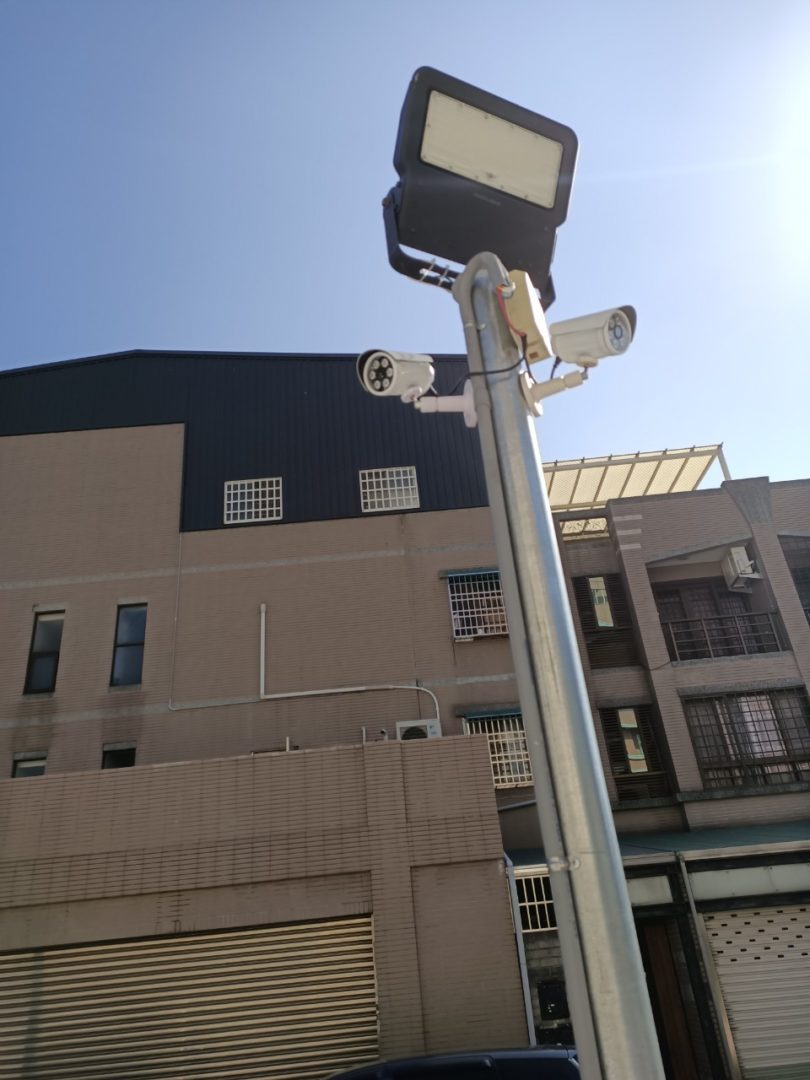 東英路停車場監視系統施工  